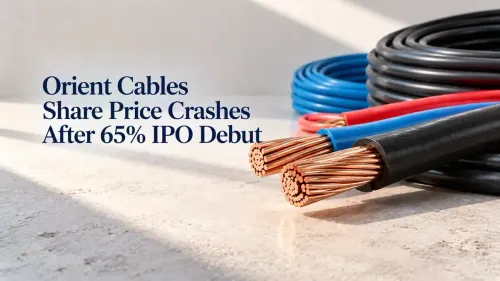 orient cables share price falls after 65 per cent ipo premium Orient Cables Share Price Crashes After 65% IPO Debut; Profit Booking Pushes Stock Towards Lower Circuit