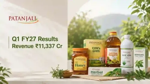 patanjali foods q1 fy27 results revenue rises 29 percent Patanjali Foods Q1 FY 2026-27 Results: Revenue Rises 29% To ₹11,337 Crore