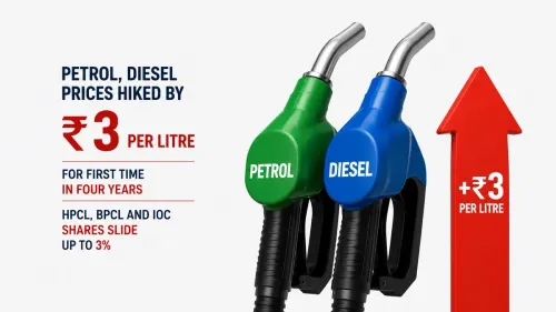 Petrol, Diesel Prices Hiked By ₹3 Per Litre For First Time In Four Years; HPCL, BPCL, And IOC Shares Dip