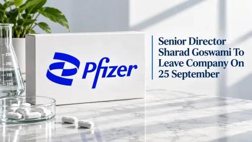 pfizer limited announces sharad goswami resignation effective 25 september Pfizer Limited Sees Senior Management Change As Sharad Goswami Steps Down