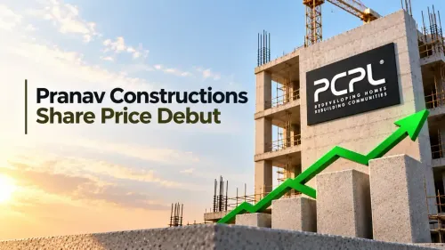 pranav constructions share price debut stock lists 33 percent premium ipo price nse Pranav Constructions Share Price Debut: Stock Lists at 33% Premium Over IPO Price on NSE
