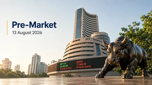 pre market 13 august 2026 sensex nifty cpi gift nifty Pre-Market 13 August 2026: Nifty Below 24,500; Key Cues To Watch Today