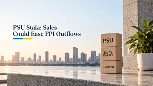 government PSU stake sales FPI outflows Government PSU Stake Sales Of ₹6.6 Lakh Crore May Ease FPI Selling