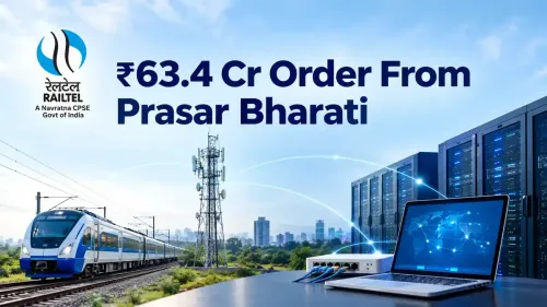 RailTel Stock Rallies 5% After ₹63.4 Crore Prasar Bharati Order