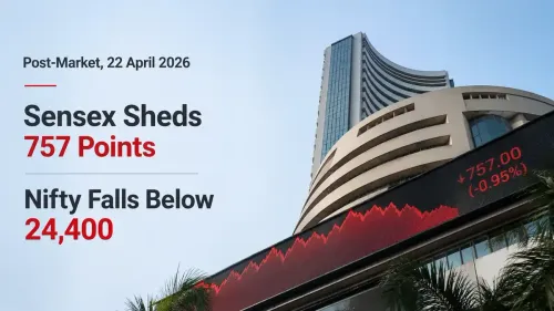 Post-Market, 22 April 2026: Sensex Sheds 757 Points; Nifty Falls Below 24,400