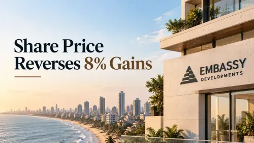 embassy developments share price reverses 8 percent gains 711 crore juhu tower deal Embassy Developments Share Price Reverses Early 8% Gains After ₹711 Crore Juhu Tower Deal
