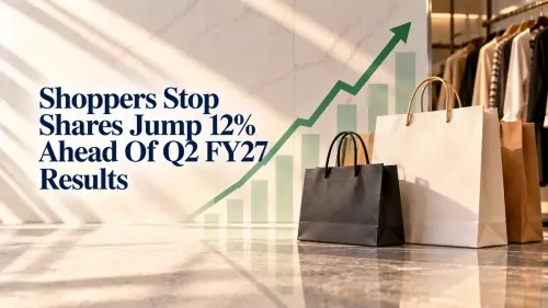 shoppers stop share price and q2 fy 27 results Shoppers Stop Shares Jump 12% Ahead Of Q2 FY27 Results; Revenue, Gross Margins And Other Financial Details In Focus