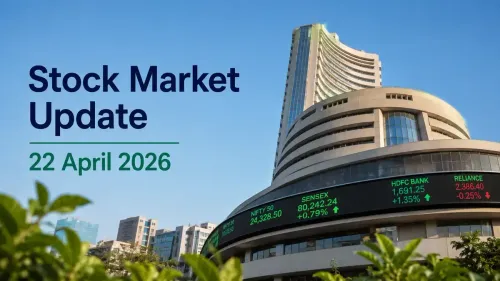 Stock Market Update 22 April 2026: Sensex Falls Over 300 Pts; Nifty Below 24,500
