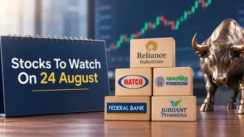 stocks to watch 24 august reliance industries natco pharma power grid federal bank Stocks To Watch On 24 August 2026: Reliance Industries, Caplin Point Laboratories, Choksi Laboratories And More