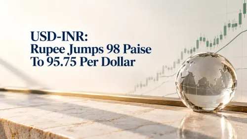 USD-INR: Rupee Jumps 98 Paise To 95.75 Per Dollar