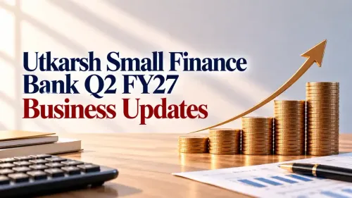 Utkarsh Small Finance Bank Q2 FY27 Disbursements Rise 54.9% To ₹3,525 Crore As Non-JLG Loans Drive Lending Growth
