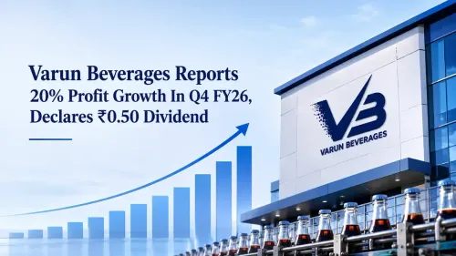 Varun Beverages Reports 20% Profit Growth In Q4 FY26, Declares ₹0.50 Dividend