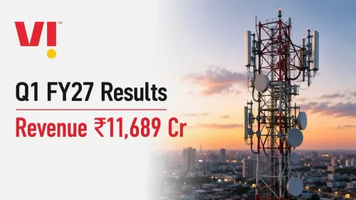 vodafone idea q1 fy 27 results revenue up 6 to rs 11689 crore Vodafone Idea Q1 FY 2026-27 Results: Revenue Up 6% To ₹11,689 Crore
