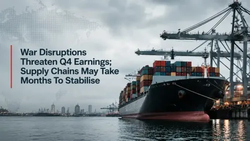War Disruptions Threaten Q4 Earnings; Supply Chains May Take Months To Stabilise 