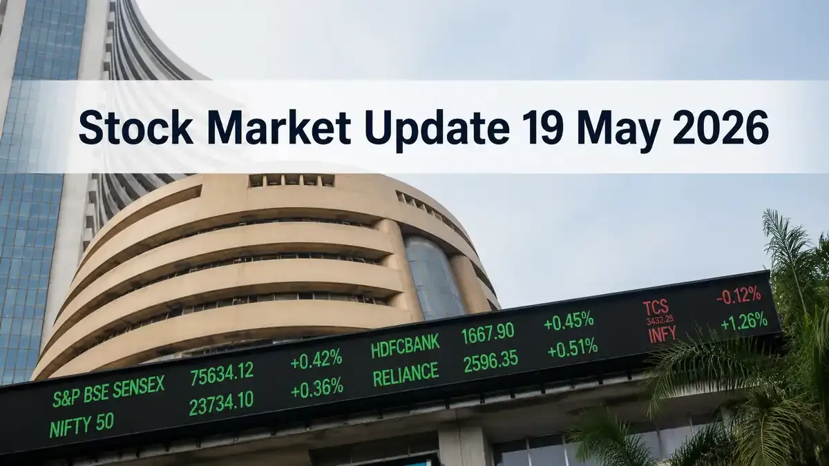 Stock Market Update 19 May 2026: Sensex Rises Over 300 Pts, Nifty 50 Above 23,700