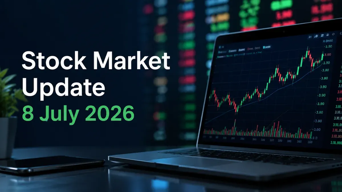 Stock Market Update 8 July 2026: Sensex Drops Over 400 Pts; Nifty 50 Slips Below 24,300