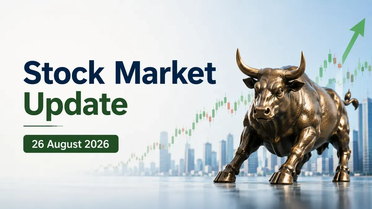 Stock Market Update 26 August 2026: Sensex Gains Over 250 Pts; Nifty 50 Above 24,300 