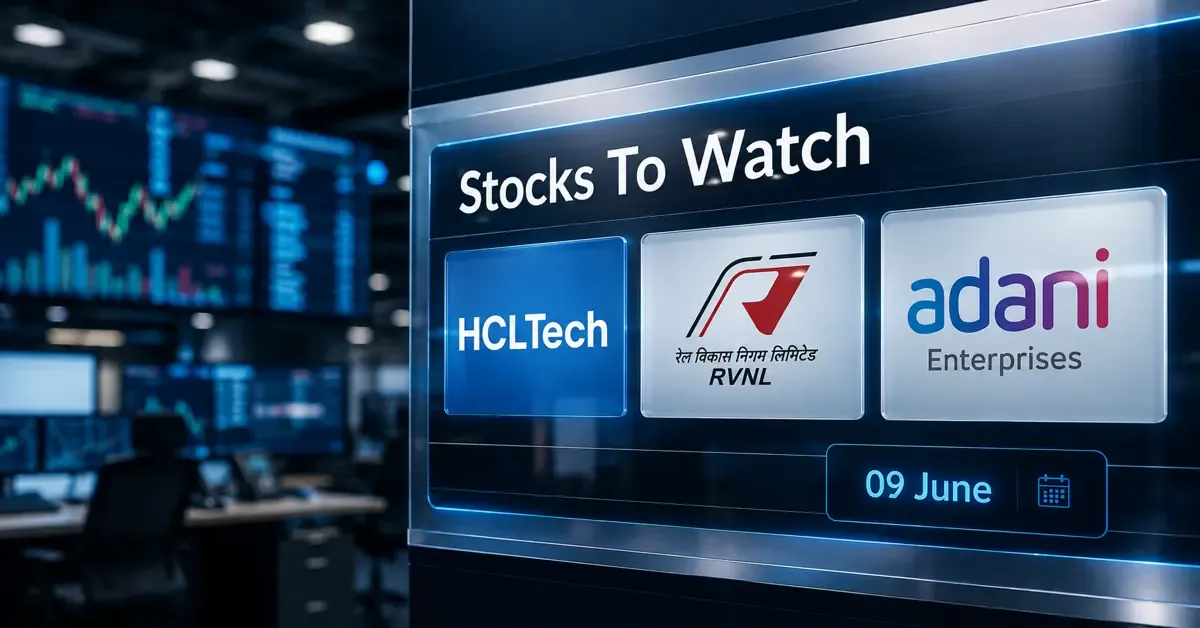 stocks-to-watch-today-hcltech-rvnl-adani-enterprises-airtel-jsw-energy stocks-to-watch-today-hcltech