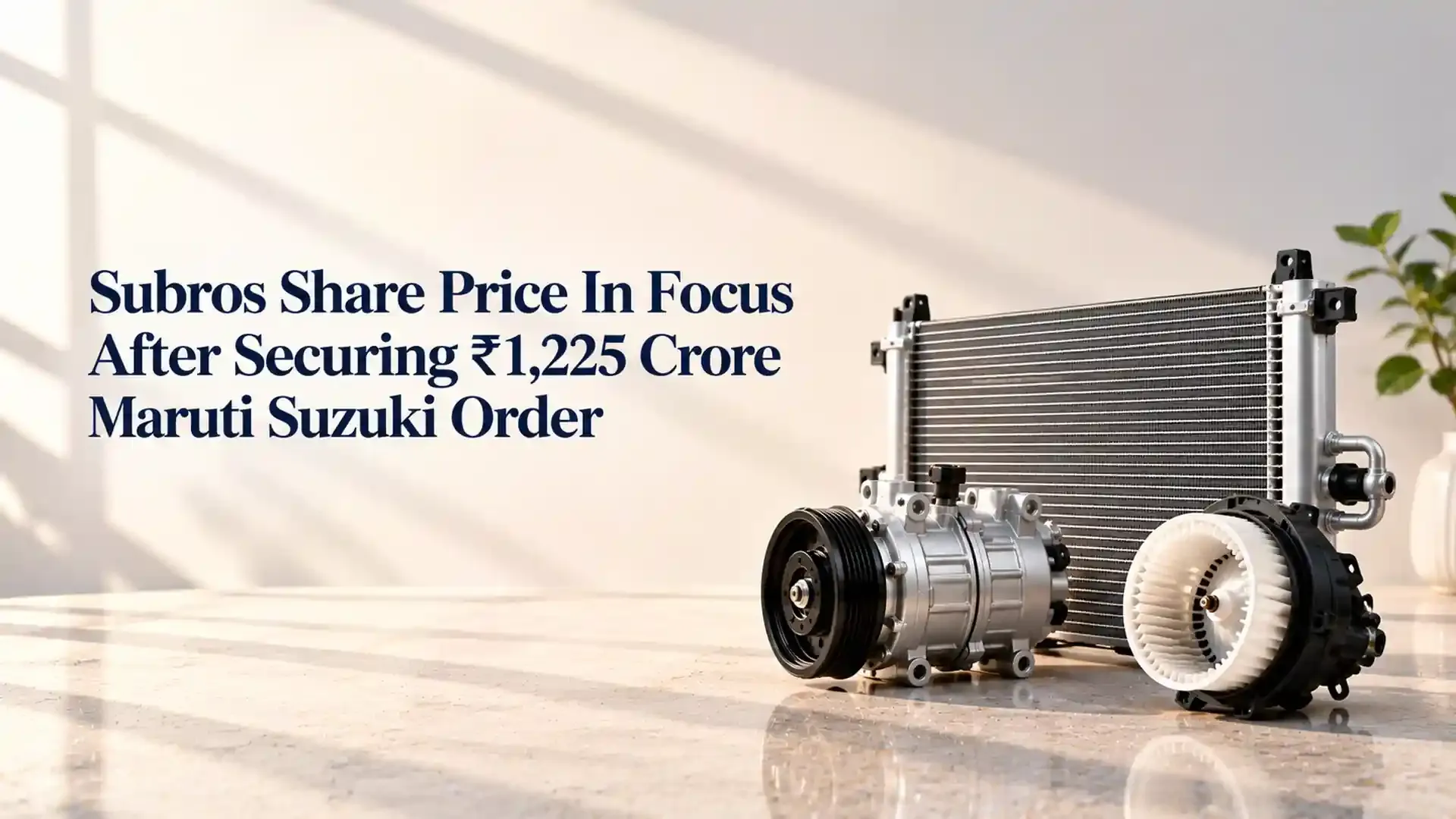 Subros Share Price In Focus After Securing ₹1,225 Crore Maruti Suzuki Order For Two Vehicle Models, With A Seven-Year Supply Timeline