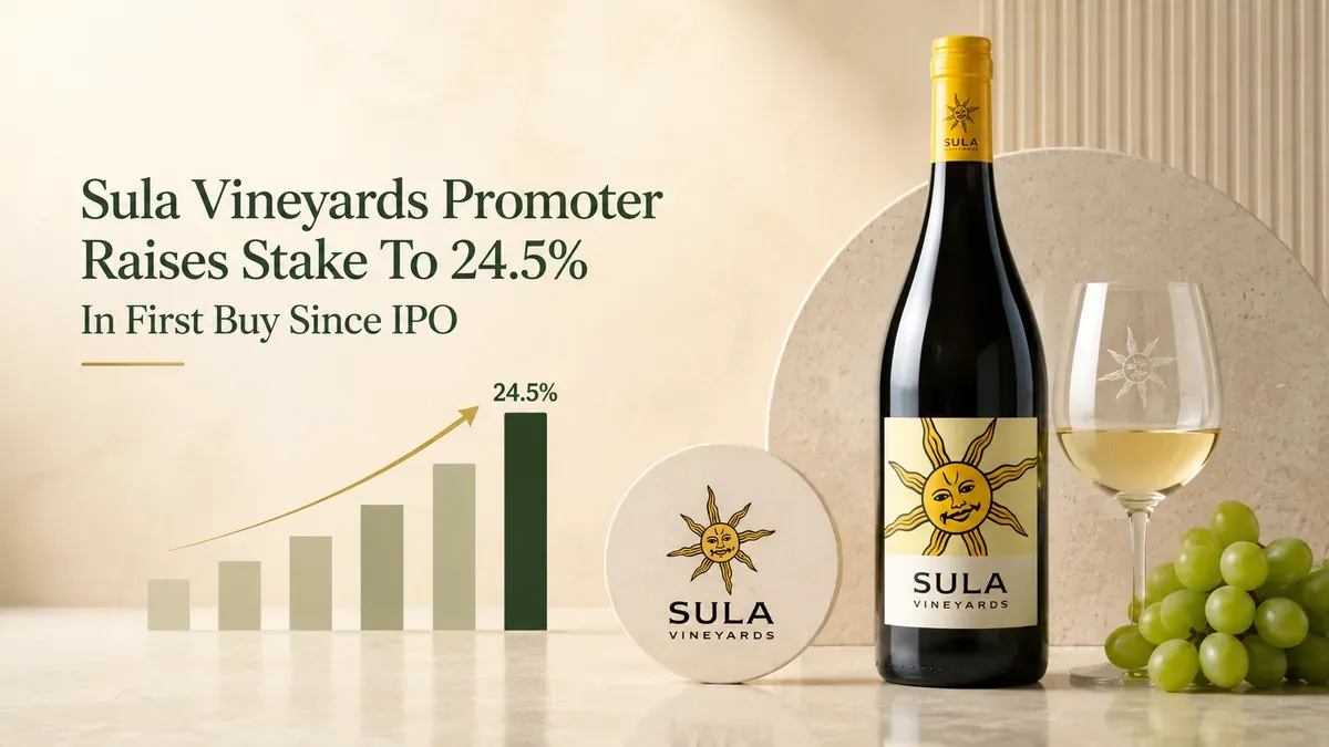 Sula Vineyards Promoter Raises Stake to 24.5% in First Buy Since IPO