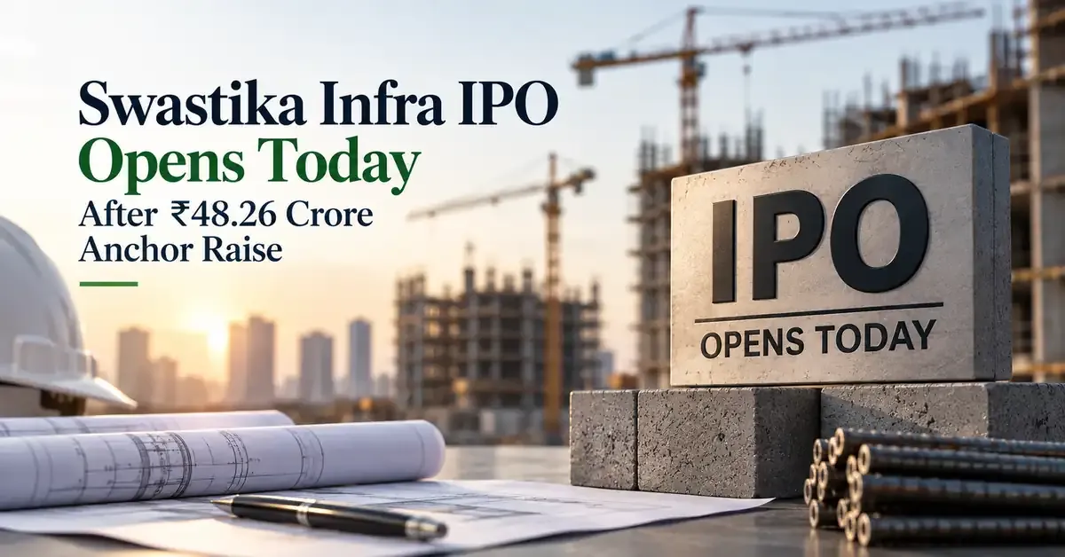 Swastika Infra IPO Opens Today After ₹48.26 Crore Anchor Raise, Issue Size At ₹161 Crore 
