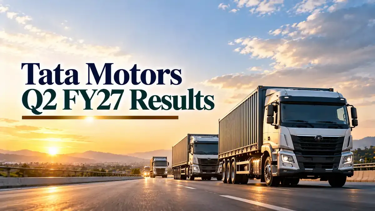 tata motors q2 fy 27 results share price in focus Tata Motors Q2 FY27 Results: Consolidated Revenue Rises 36% To ₹25,338 Crore, Company Returns To Profit