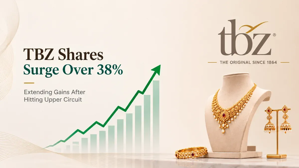tbz shares surge 38 percent grt jewellers takeover rally TBZ Stock Soars Over 38% In 2 Sessions: What’s Fuelling The Rally?