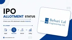 Check Behari Lal Engineering IPO Allotment Status Online on MUFG Intime, NSE & BSE