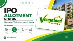 veegaland developers ipo allotment status check online
