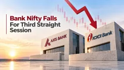 Bank Nifty Falls for Third Straight Session, Slips Below 57,000 as Axis Bank, ICICI Bank Lead Losses 
