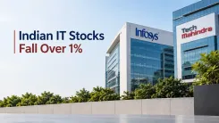 Indian IT stocks fall over 1% as Fed rate-hike bets rise; Infosys, Tech Mahindra lead losses 