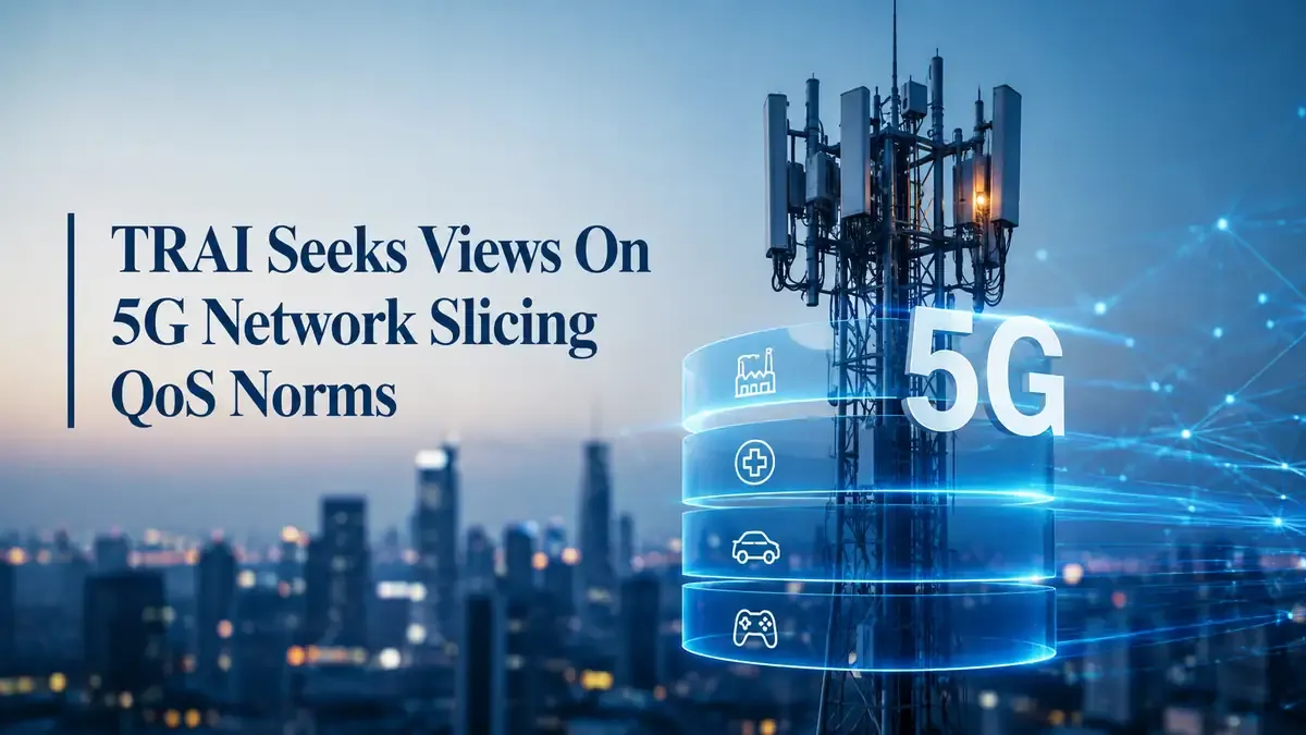 trai seeks views on 5g network slicingqos norms jio airtel vi bsnl mtnl TRAI Seeks Views On 5G Network Slicing
