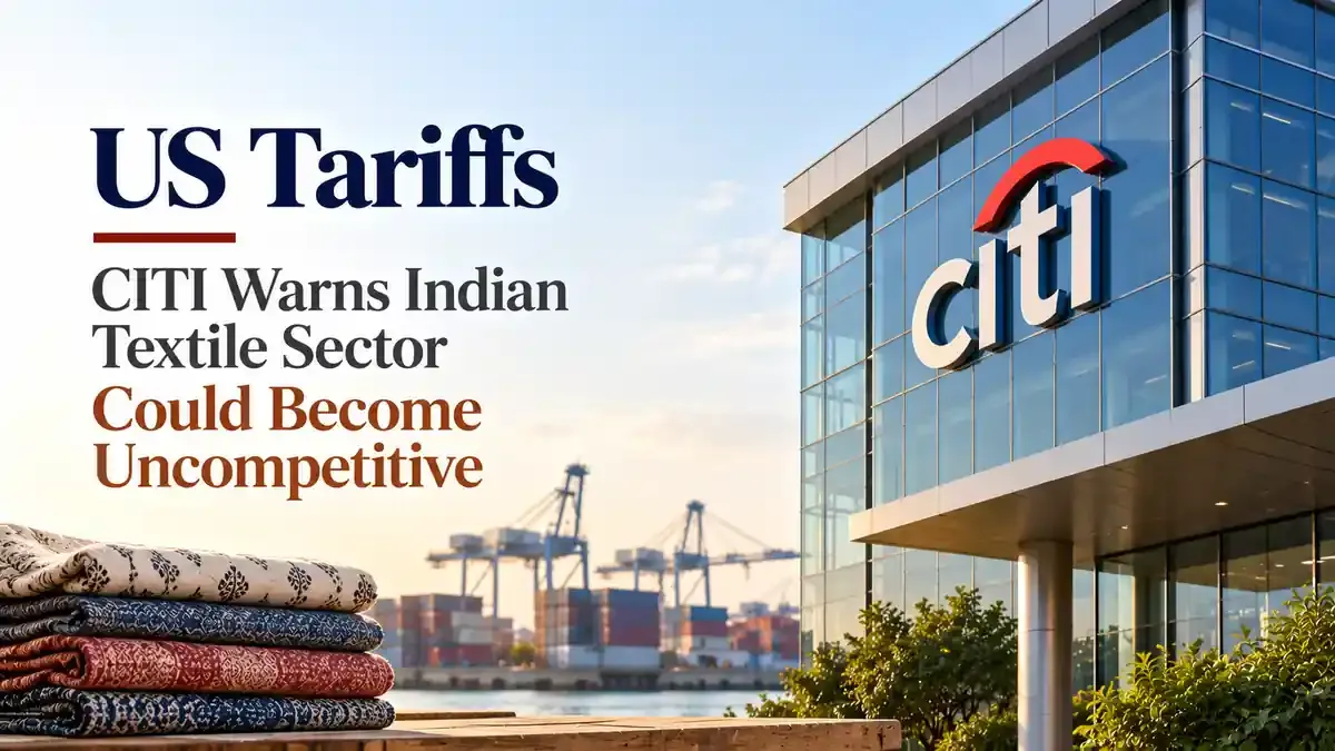 citi warns 100 percent us tariffs can hurt indian textile exports US Tariffs: CITI Warns Indian Textile Sector Could Become Uncompetitive