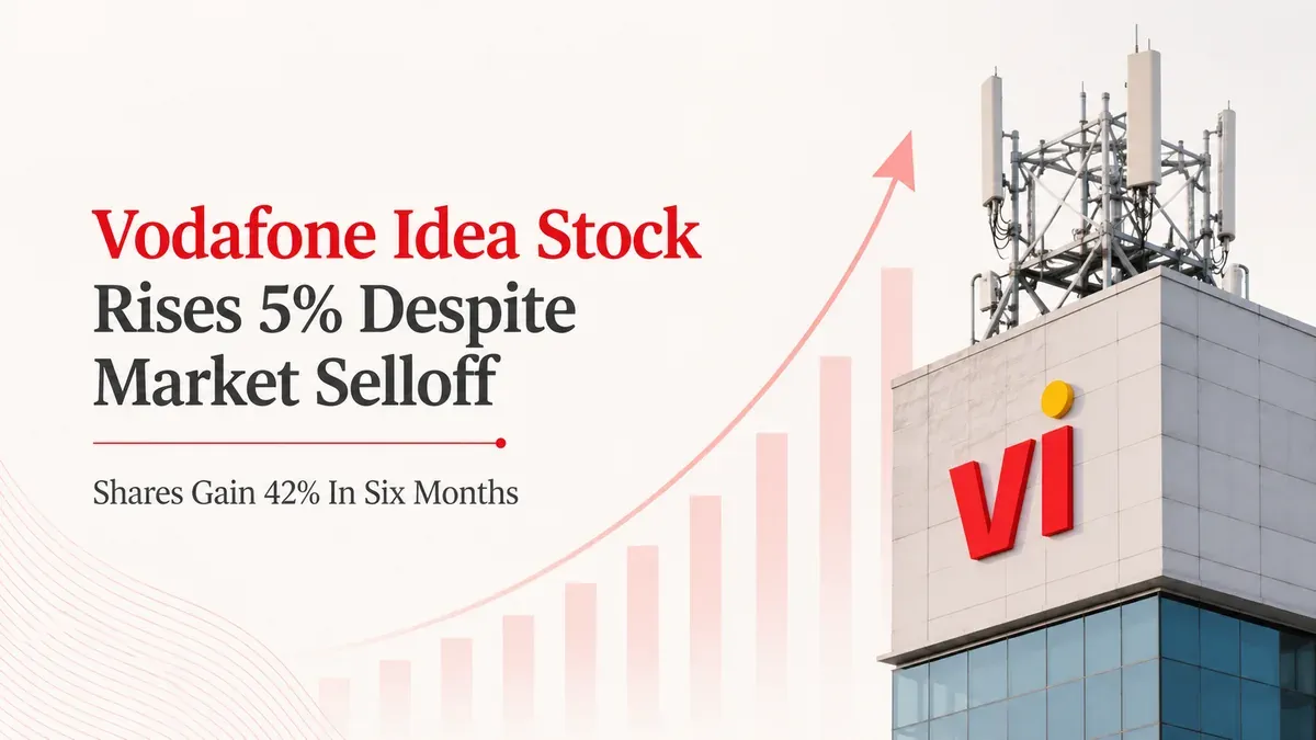vodafone idea stock rises 5 percent 42 percent six months agr relief subscriber growth capex Vodafone Idea Stock Rises 5% Despite Market Selloff; Shares Gain 42% In Six Months; AGR Relief, Subscriber Growth, Capex In Focus
