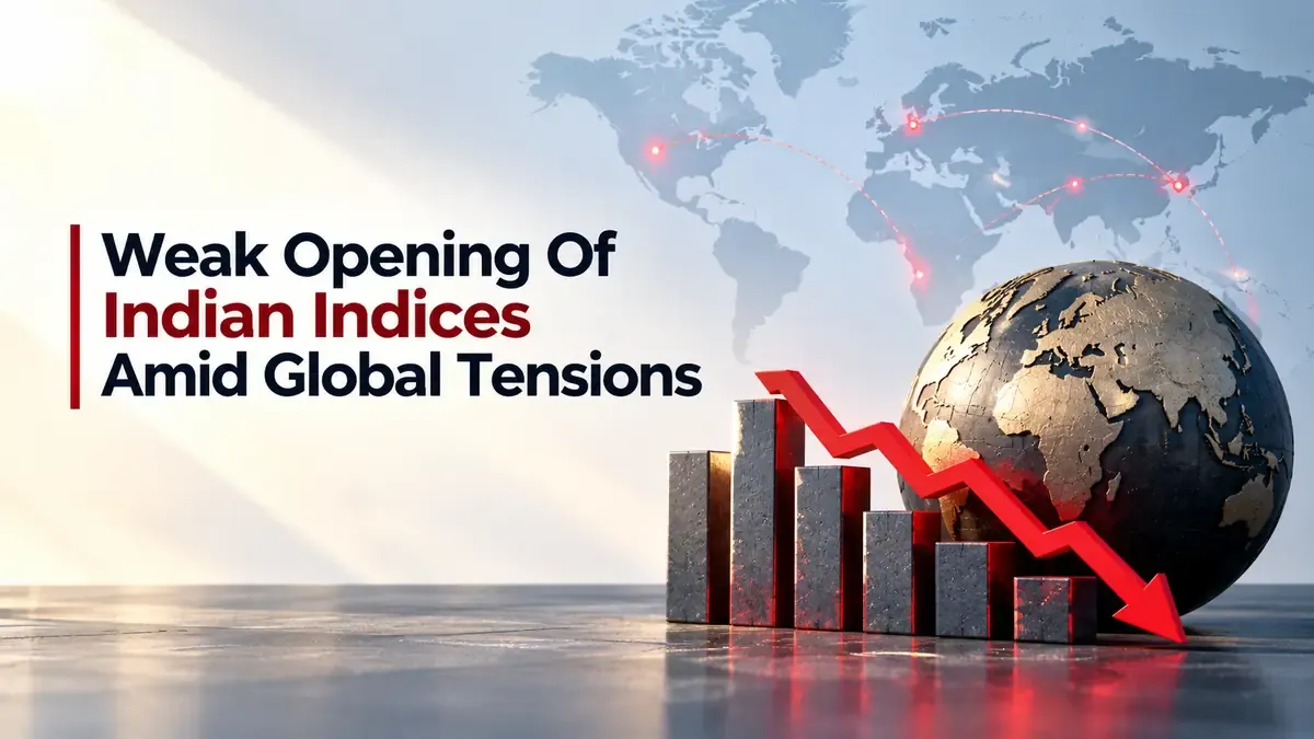 Weak Opening Of Indian Indices Amid Global Tensions