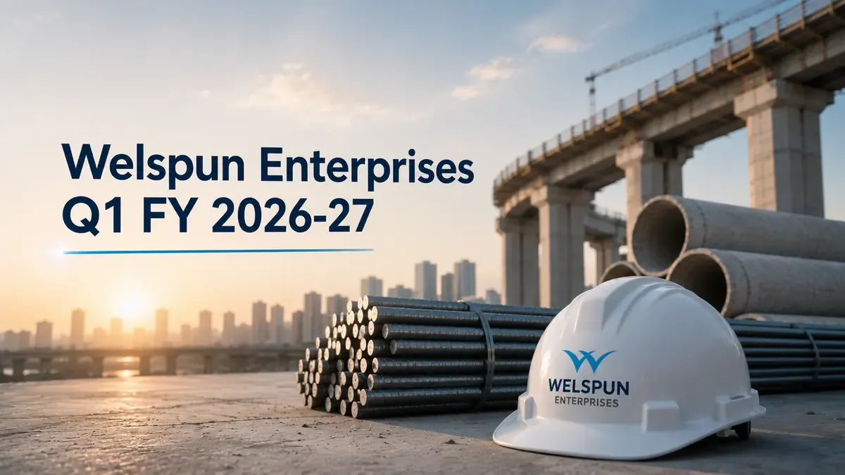 welspun enterprises q1 fy 2026 27 results Welspun Enterprises Q1 FY 2026-27: Profit Drops 44% Despite ₹18,729 Crore Order Book