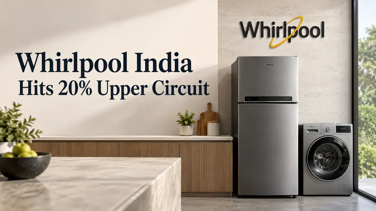 Whirlpool India Stock Hits 20% Upper Circuit As Promoter Whirlpool Mauritius Reportedly Plans Full Exit