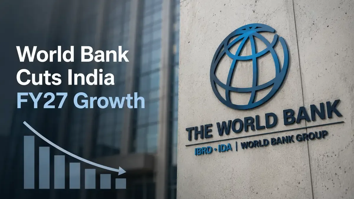 World Bank Cuts India FY27 Growth To 6.6% From 7.2% On Oil Shock